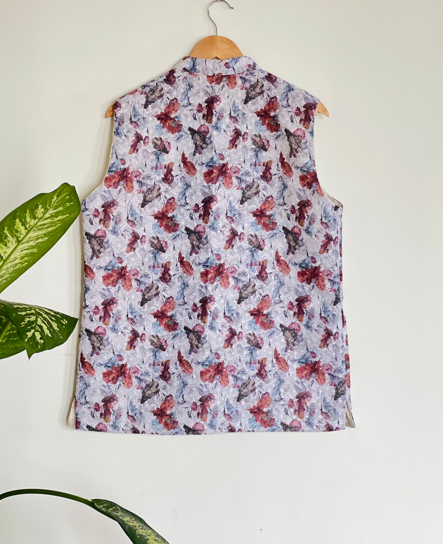 Canvas Print Floral Jacket