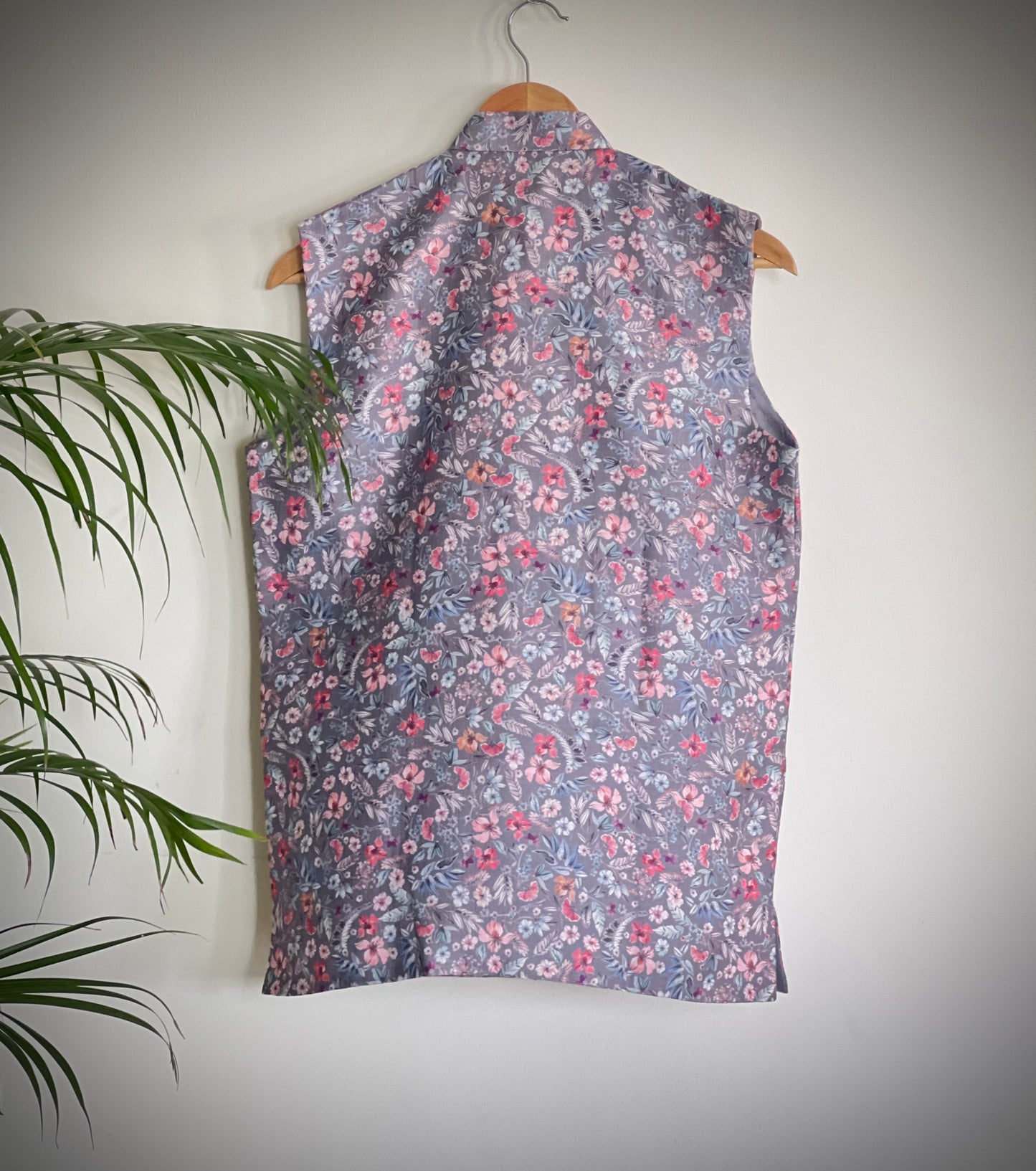 Ethnic Floral Grey Jacket