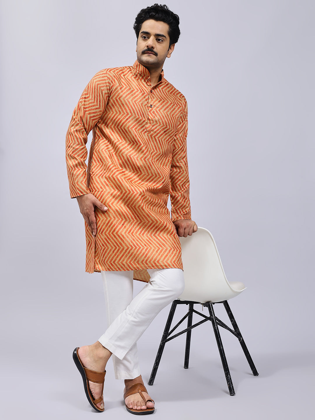 Traditional Leheriya Print Kurta Only