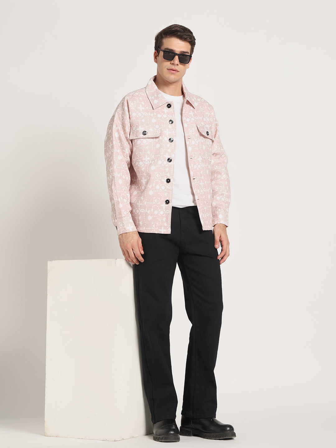 Ivory Mosaic Shacket