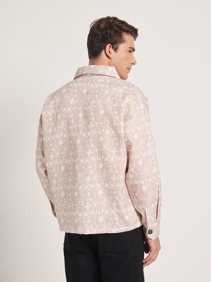 Ivory Mosaic Shacket