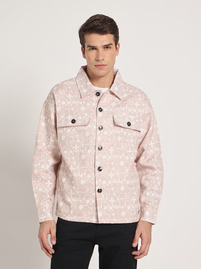Ivory Mosaic Shacket