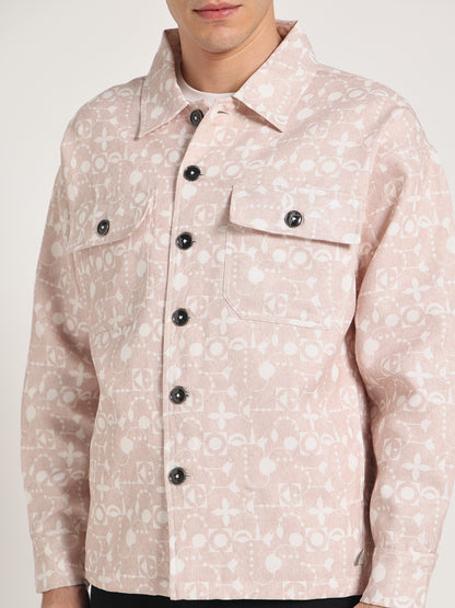 Ivory Mosaic Shacket