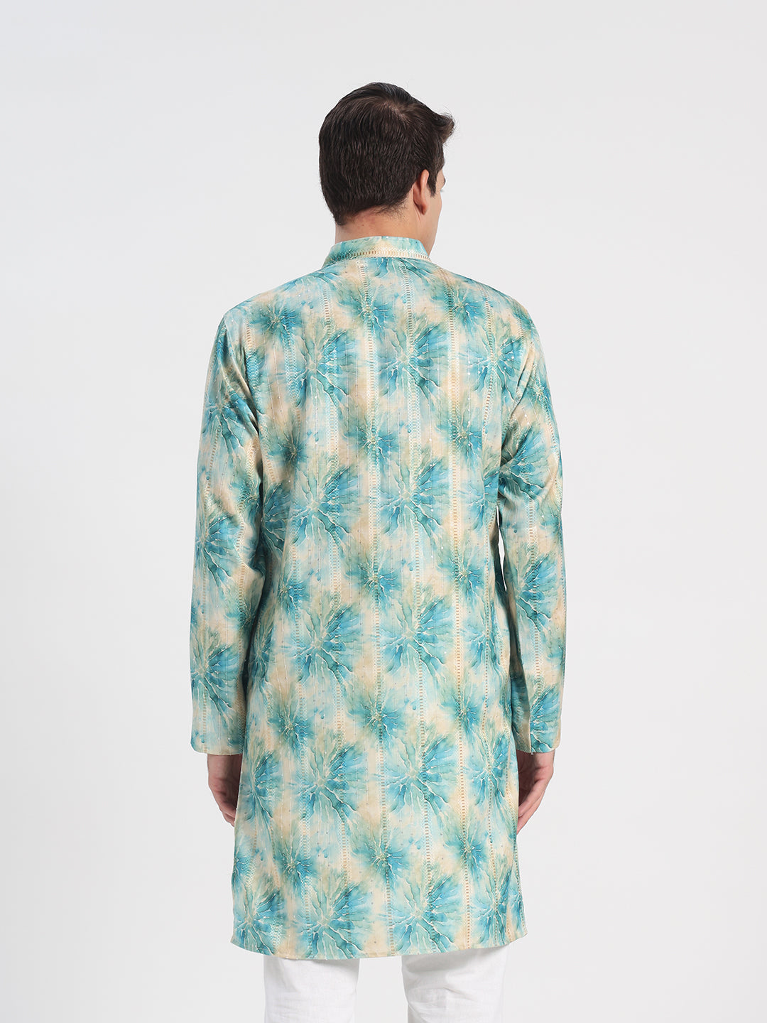 Embroidered Designer Green Kurta