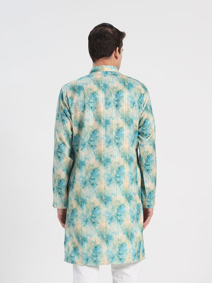 Embroidered Designer Green Kurta