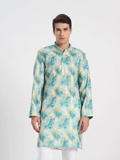 Embroidered Designer Green Kurta