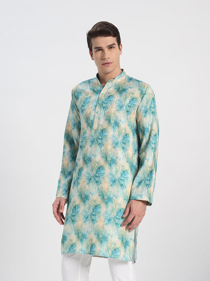 Embroidered Designer Green Kurta