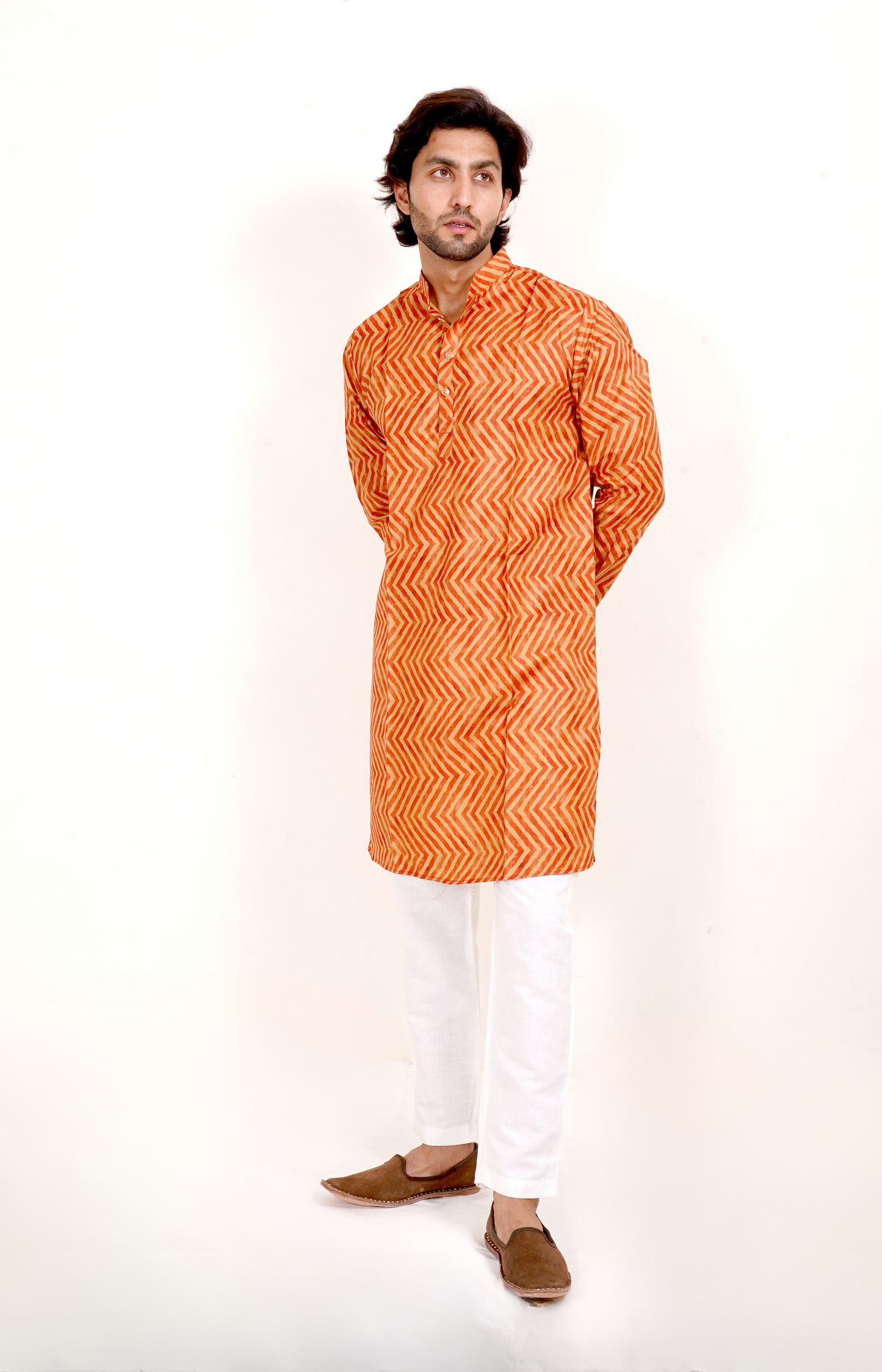 Traditional Leheriya Print Kurta Only