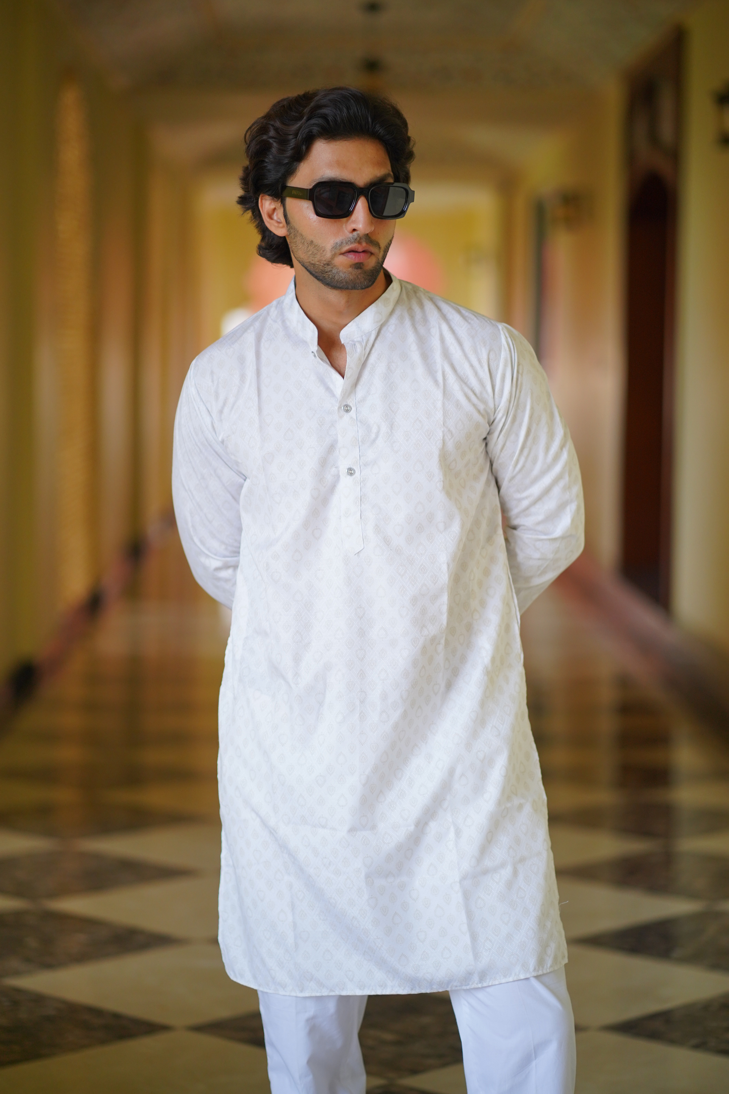 Classic White Kurta Set