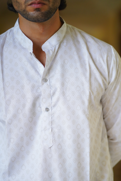 Classic White Kurta Only