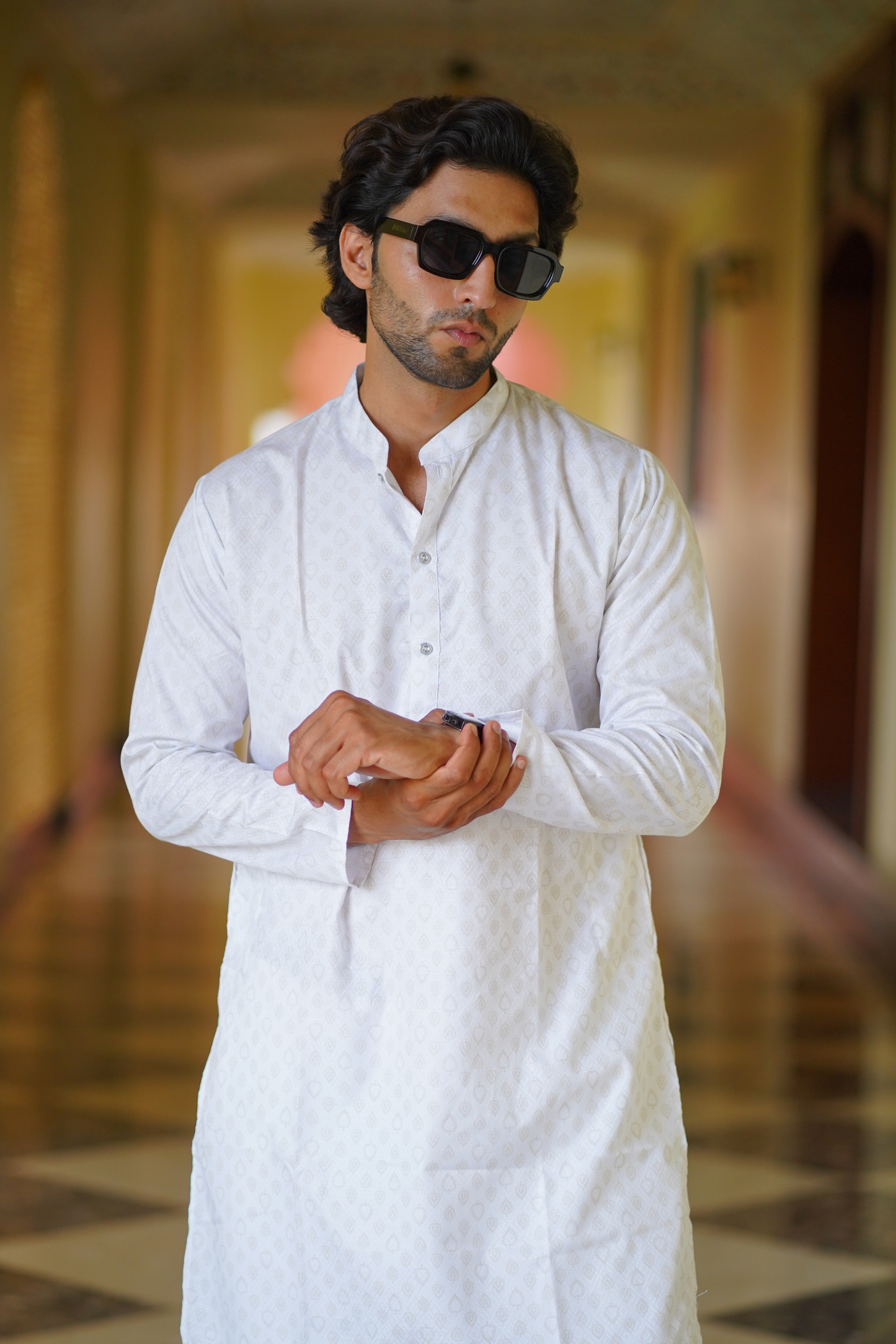 Classic White Kurta Set