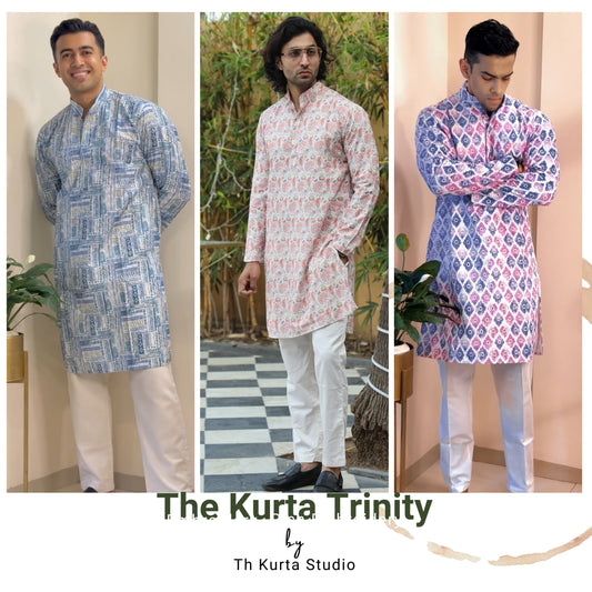 Embroidered Kurta Combo