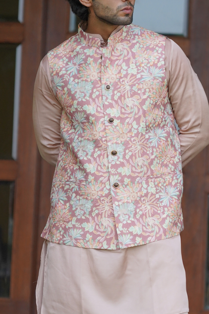 Artisanal Floral Jacket Set