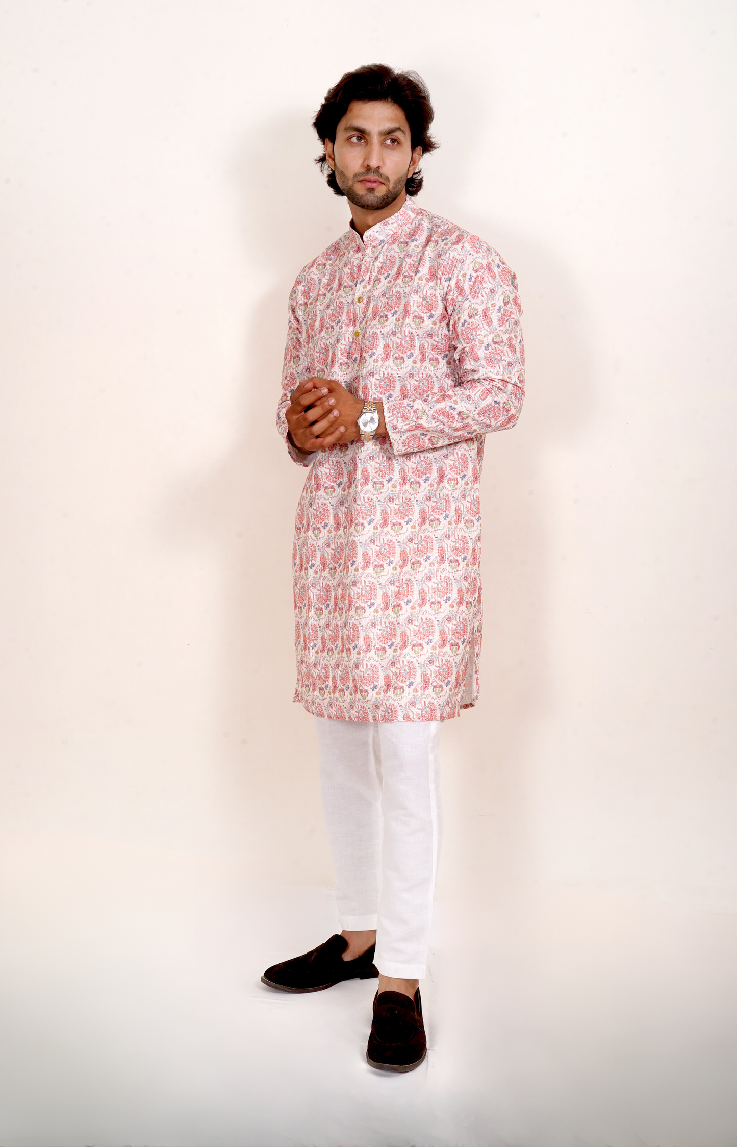 Elegant Peach Kurta Only