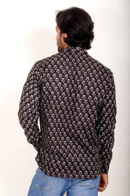 Pure Cotton Kurta - Black Jaipuri Block Print