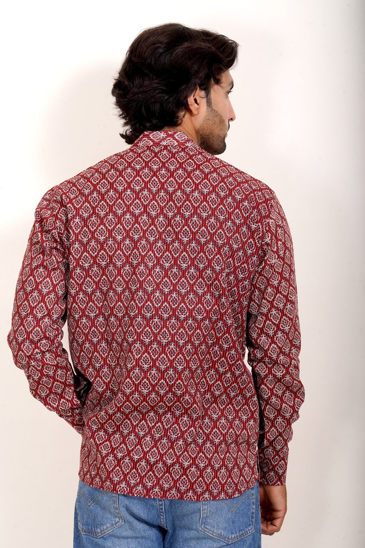 Pure Cotton Kurta - Red Jaipuri Block Print