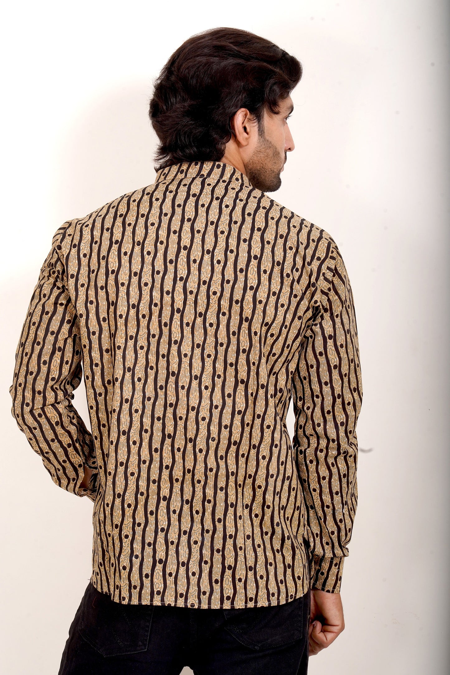 Pure Cotton Kurta - Black