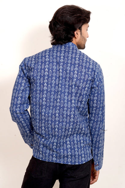 Pure Cotton Kurta - Blue