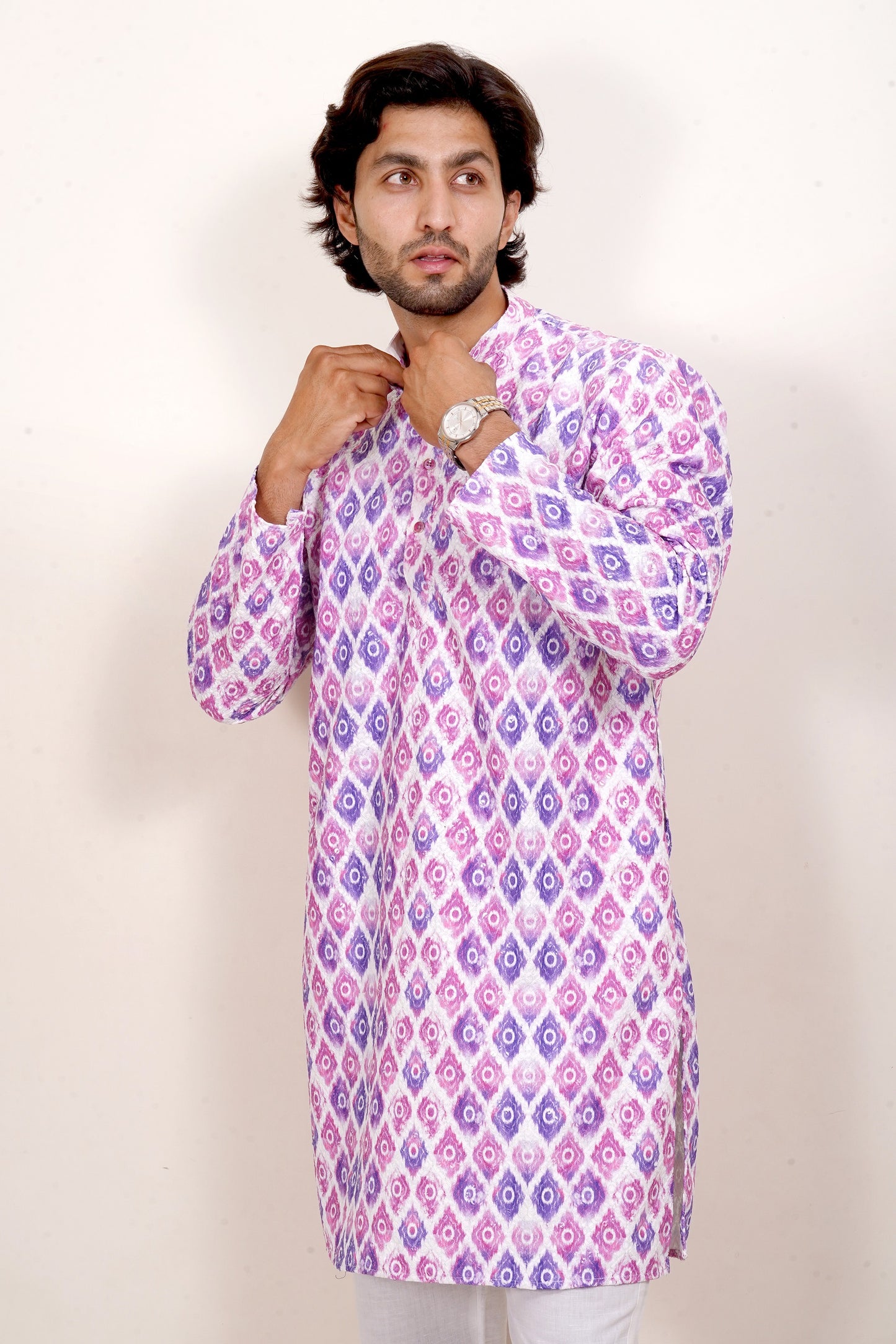 Vibrant Embroidered Kurta Only