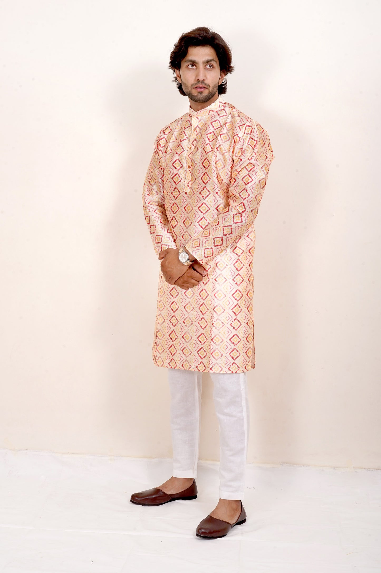 Geometric Print Kurta Only