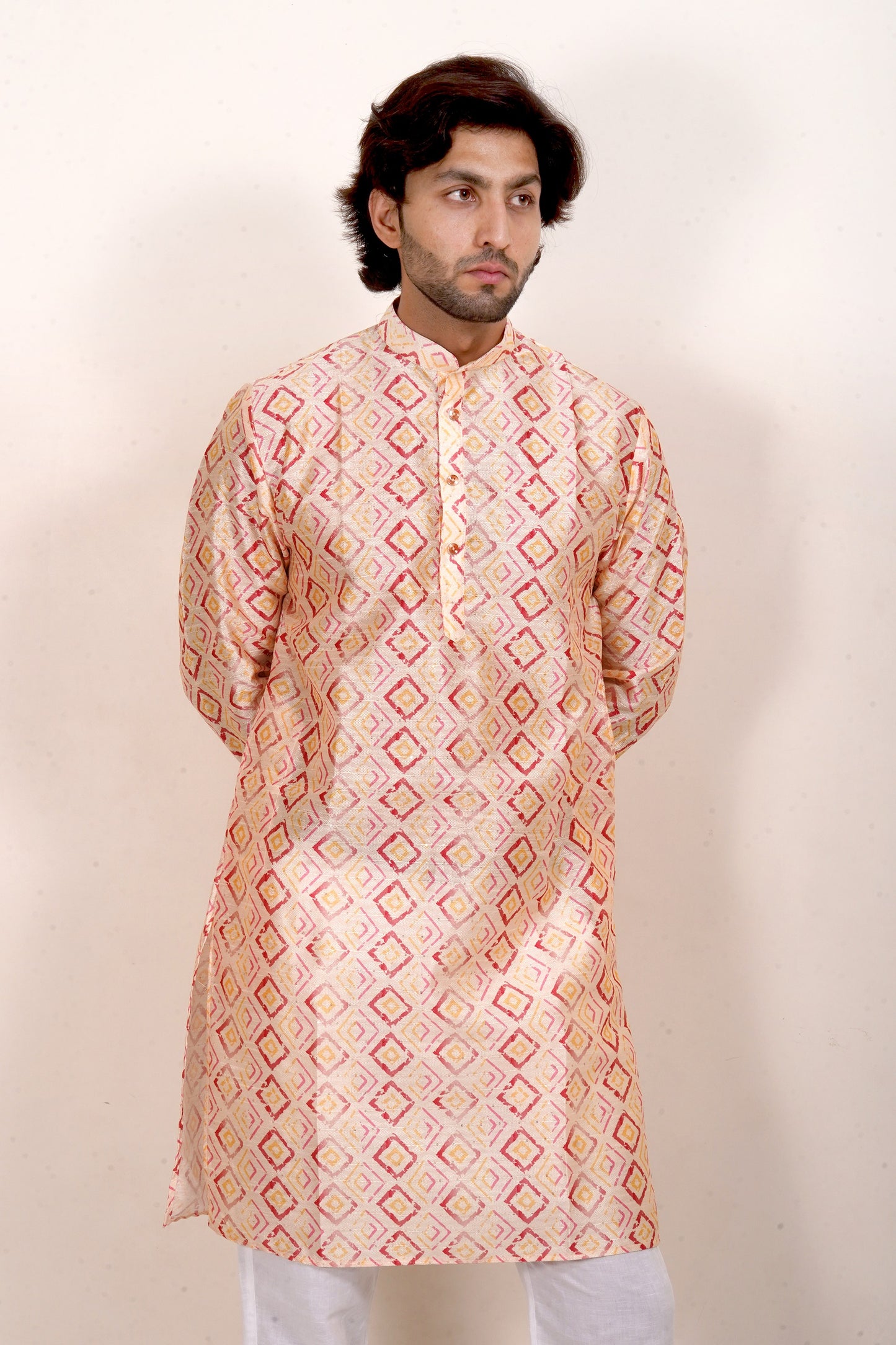 Geometric Print Kurta Only