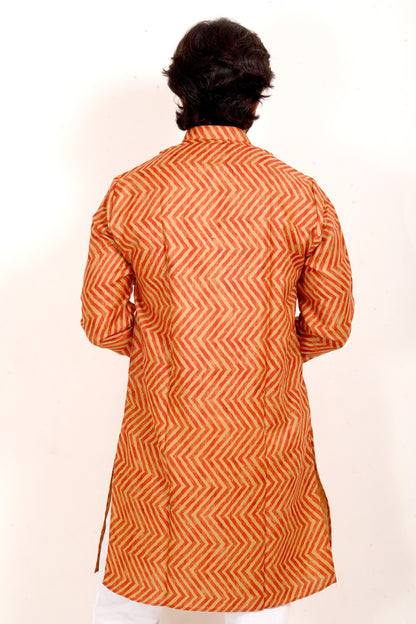 Traditional Leheriya Print  Kurta Set