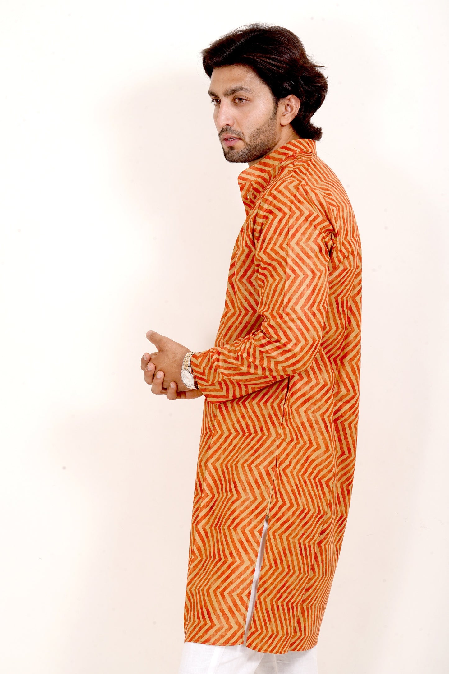 Traditional Leheriya Print Kurta Only