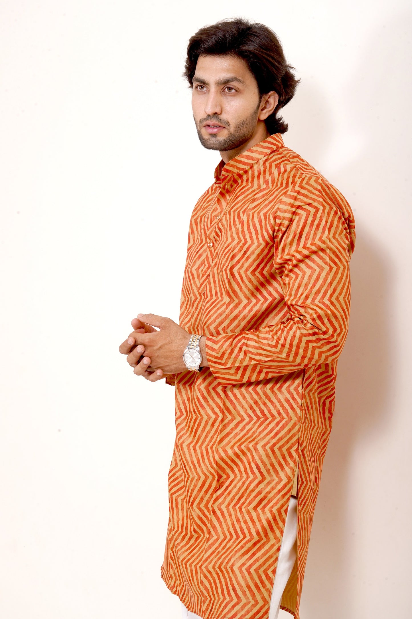 Traditional Leheriya Print  Kurta Set