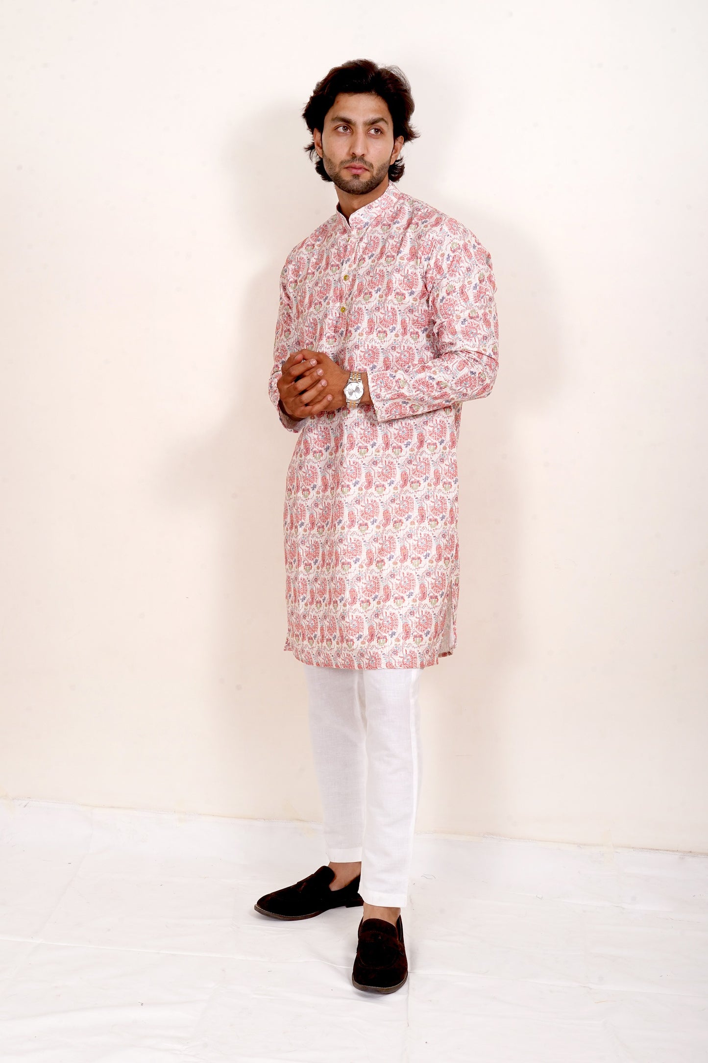 Elegant Peach Kurta Only