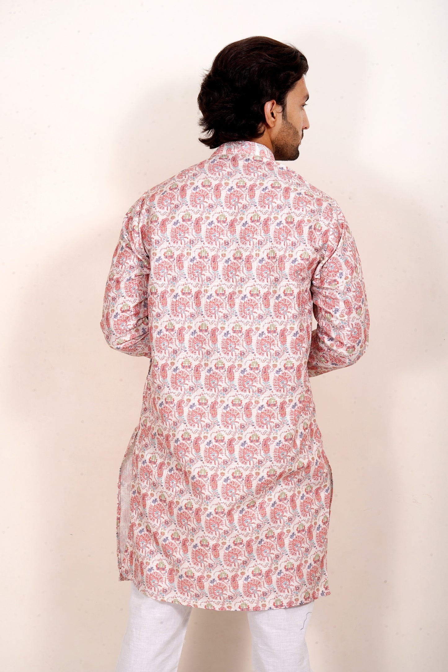 Elegant Peach Kurta Set