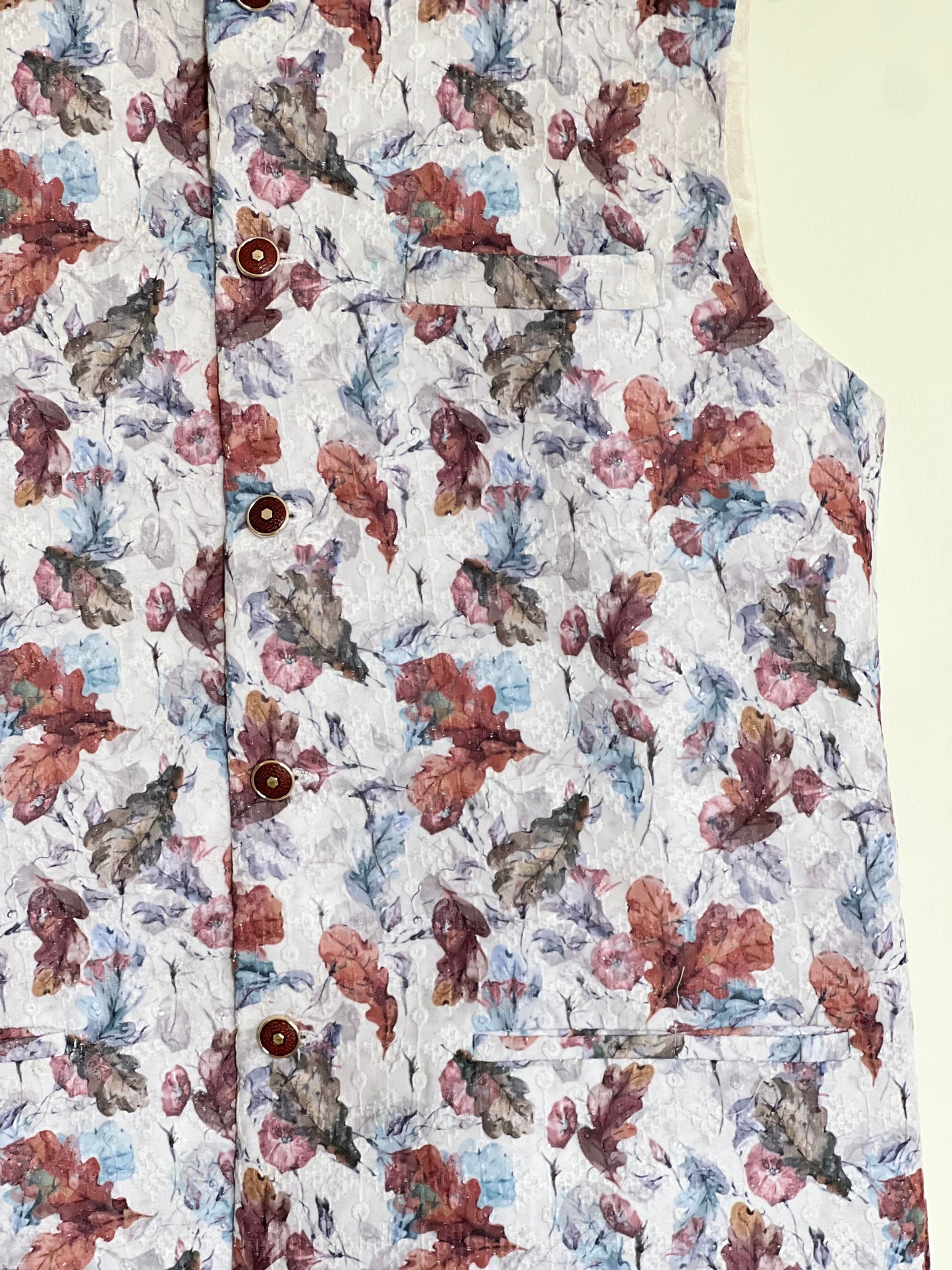 Canvas Print Floral Jacket