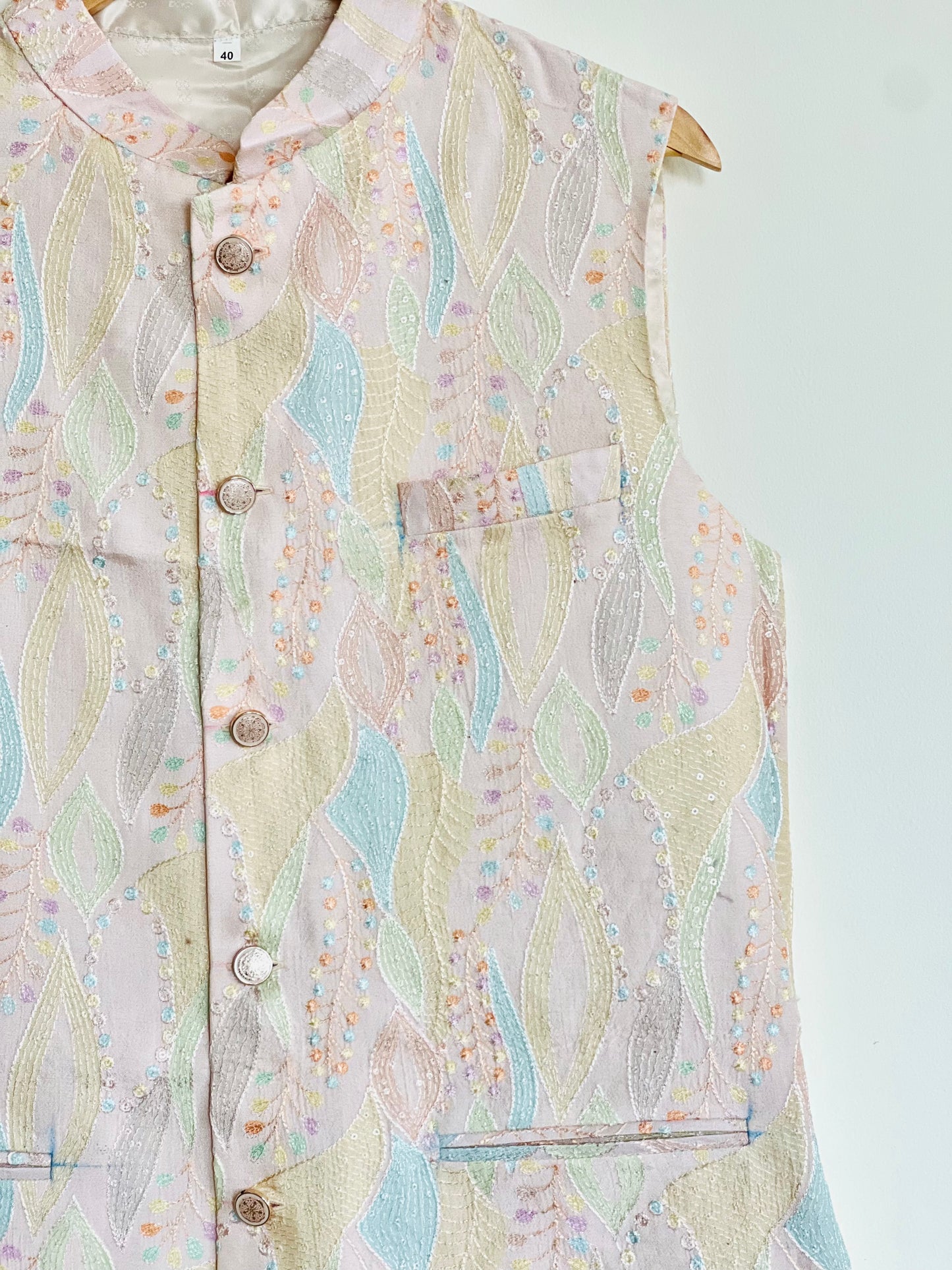 Premium Peach Floral Jacket