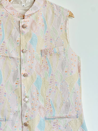 Premium Peach Floral Jacket