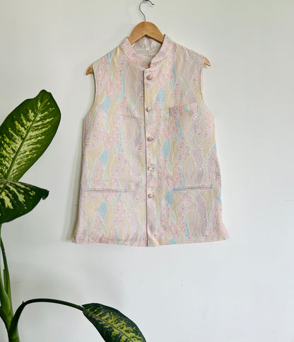 Premium Peach Floral Jacket