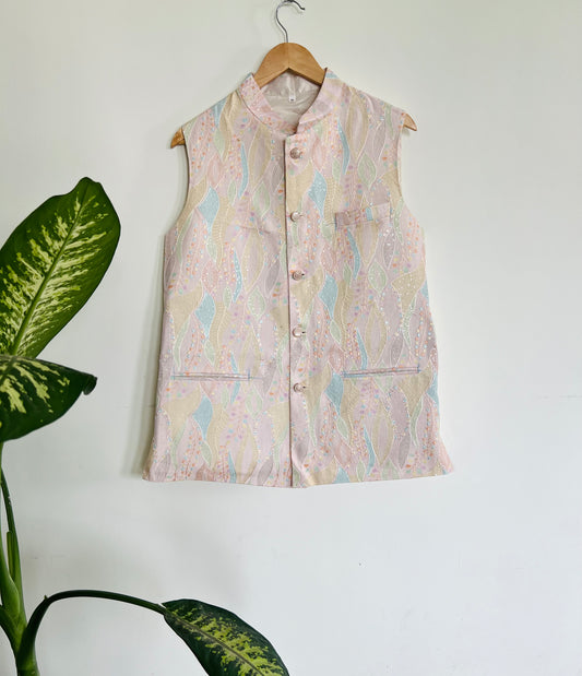 Premium Peach Floral Jacket