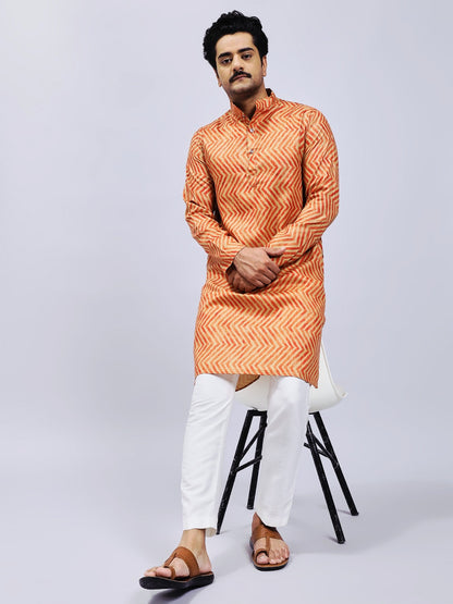 Traditional Leheriya Print Kurta Only